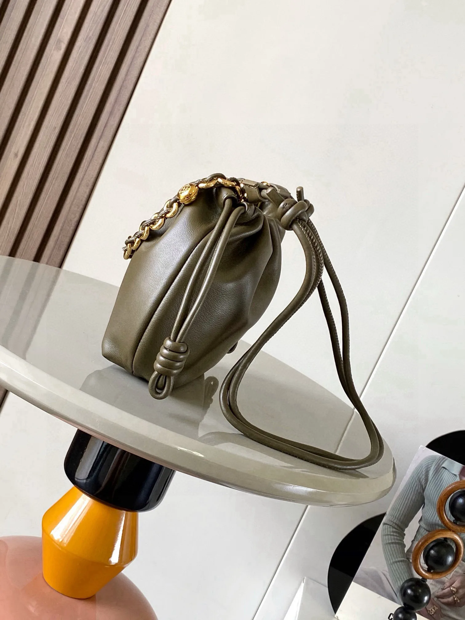Loewe Flamenco Lambskin Bucket Bag product photo from LabelPicks
