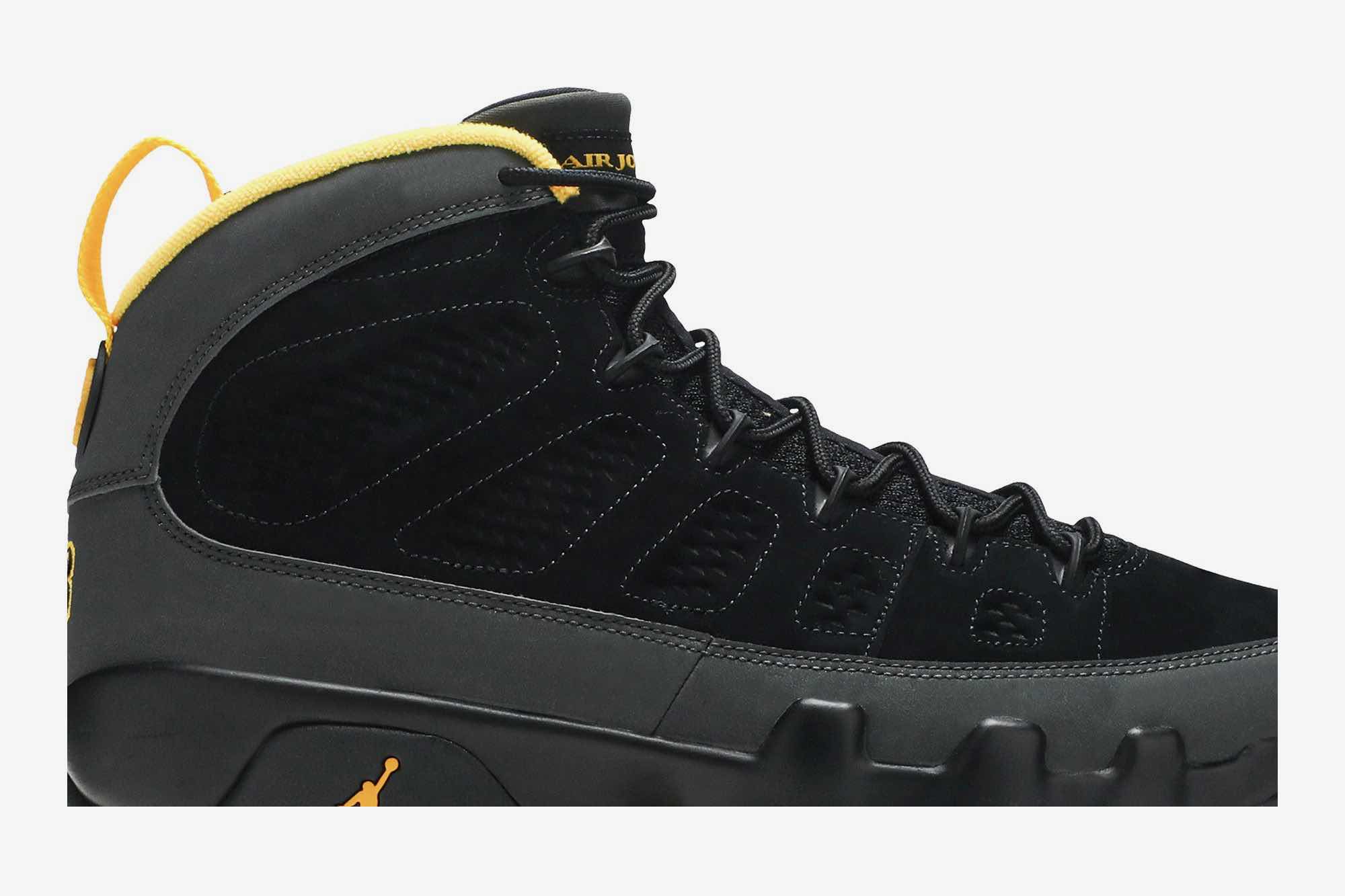 Air Jordan 9 Retro ‘Black Dark Charcoal University Gold’ CT8019-070