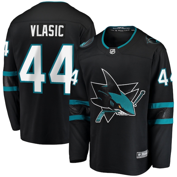 Marc-Edouard Vlasic San Jose Sharks   Premier Breakaway Player Jersey - Black/Teal