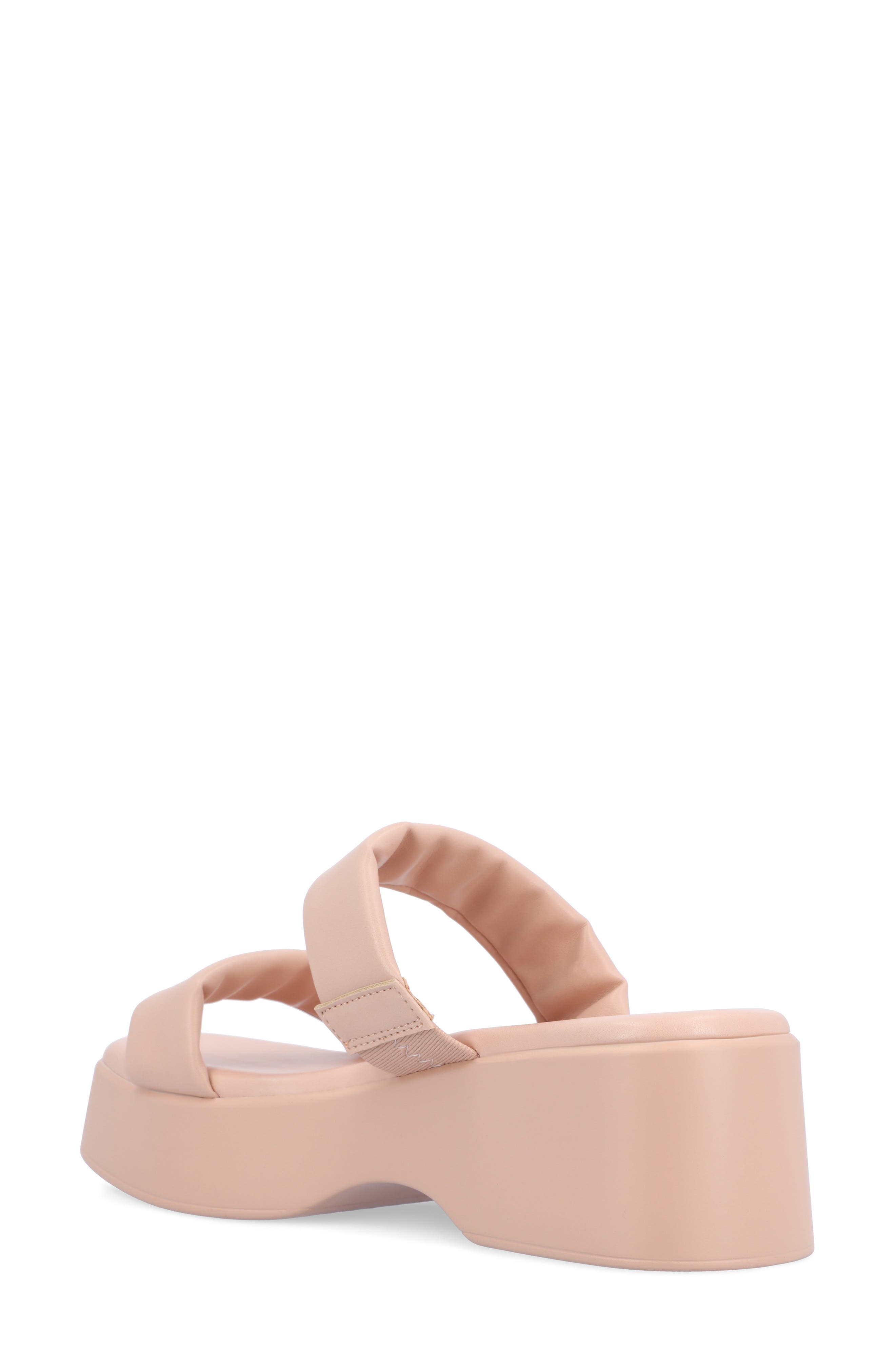 Journee Collection Veradie Platform Slide Sandal