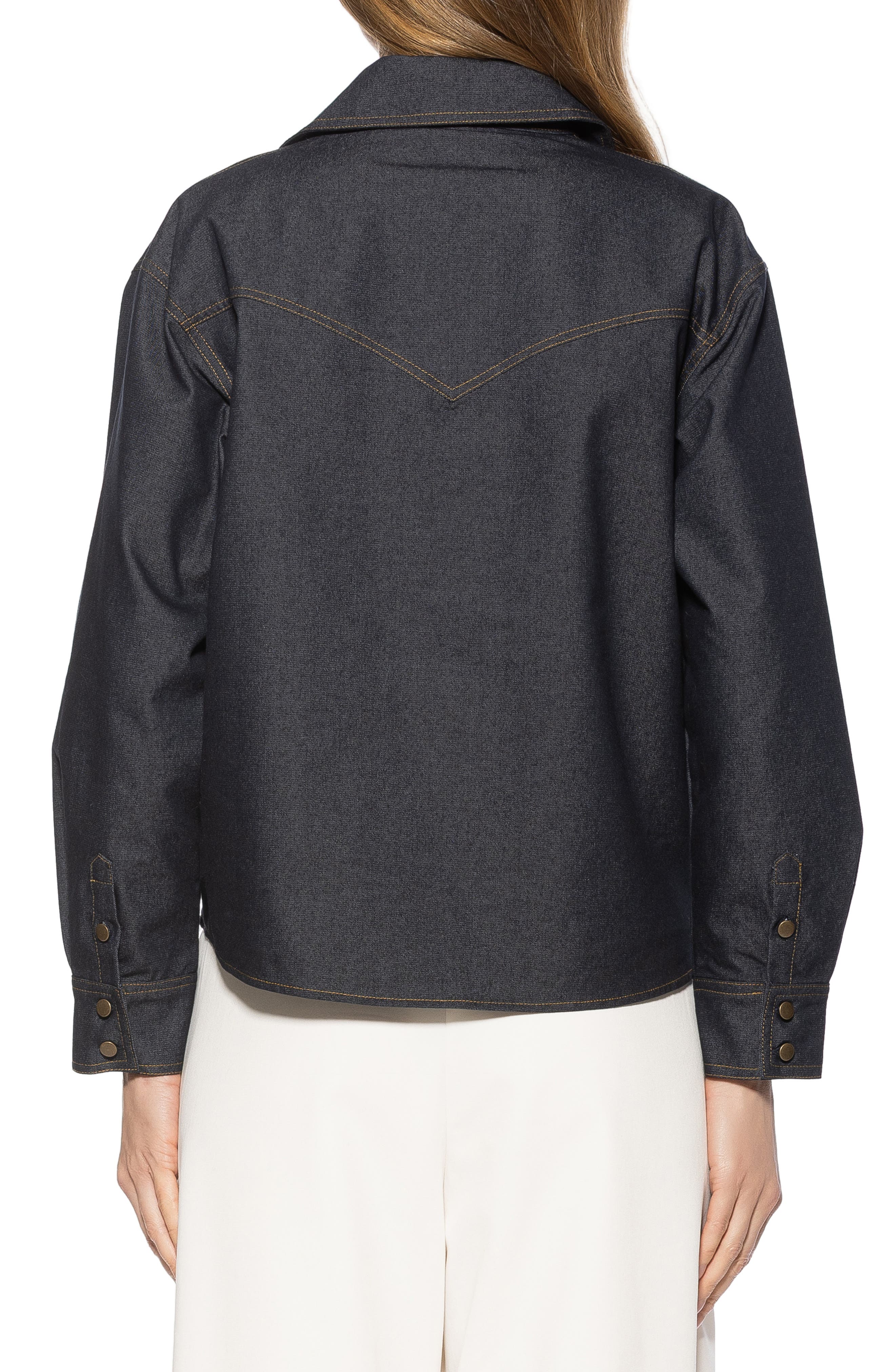 Alexia Admor Thalina Lace-Up Western Shirt