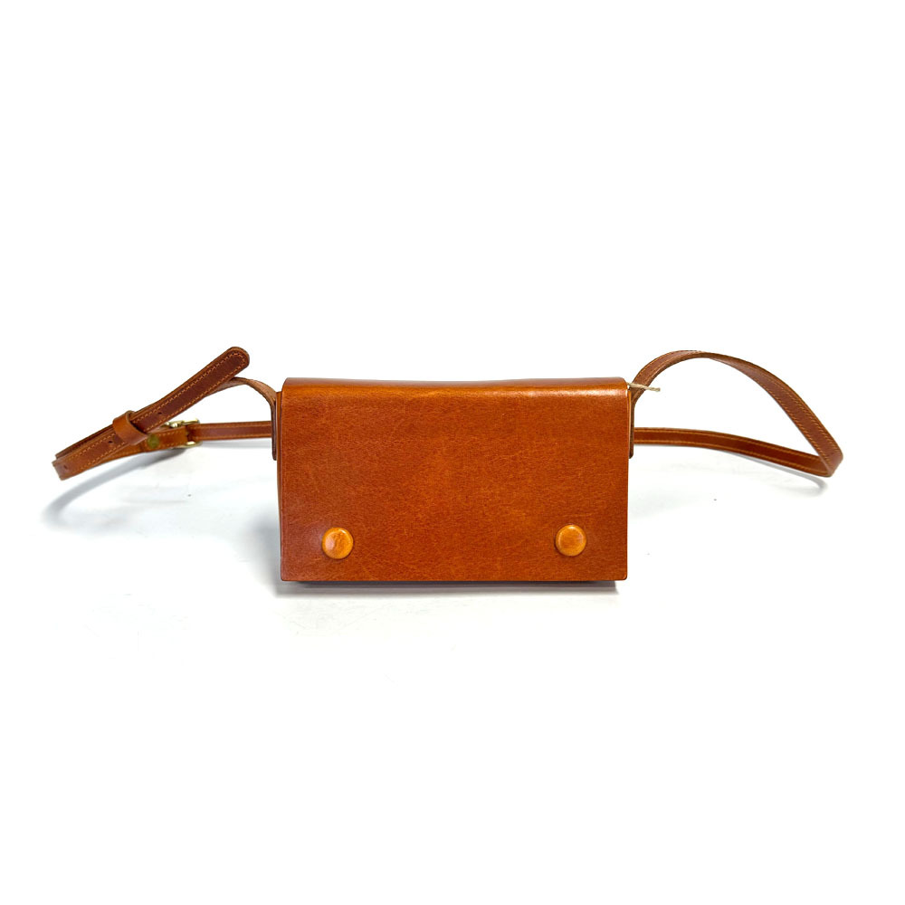 Tan Mini Doctor Flap Purse