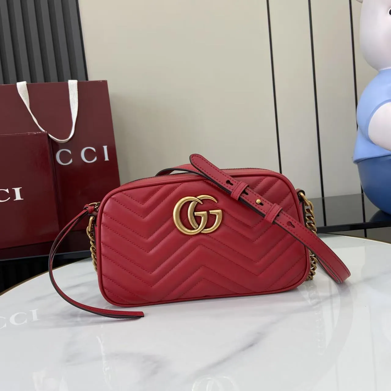 Gucci Marmont GG Supreme Canvas Crossbody Bag product photo from LabelPicks