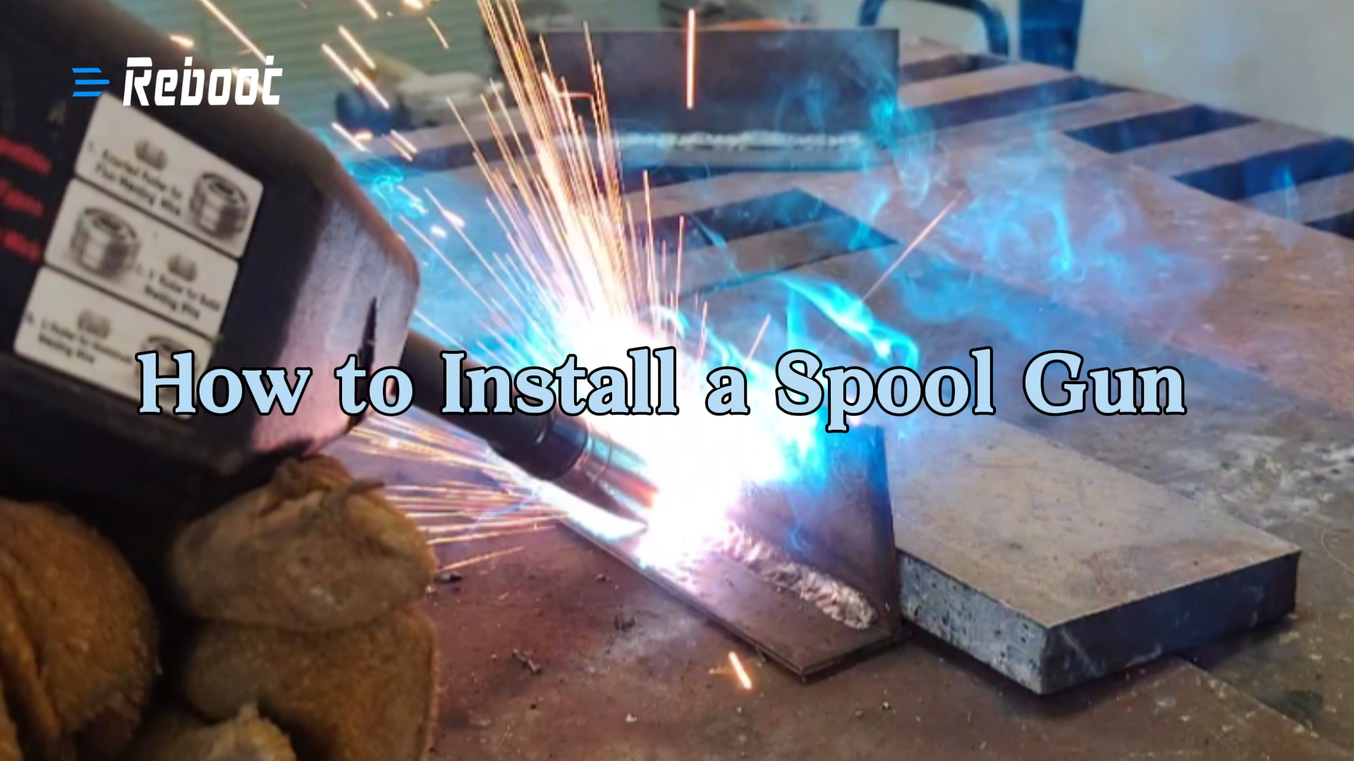 Reboot MIG Welder Spool Gun 13ft LBT150,150Amp MIG Aluminum Welding Torch Works for RBM2500 PRO only