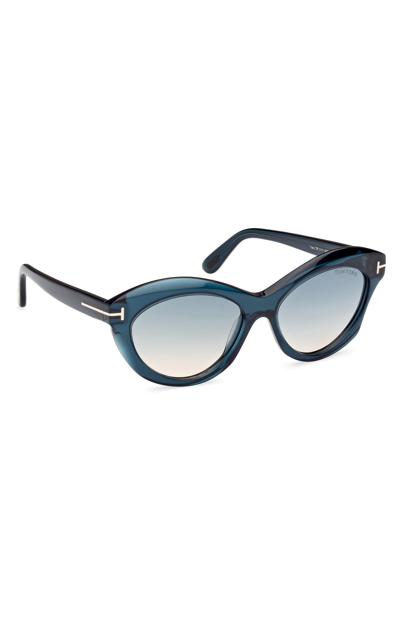 TOM FORD 55mm Gradient Oval Sunglasses
