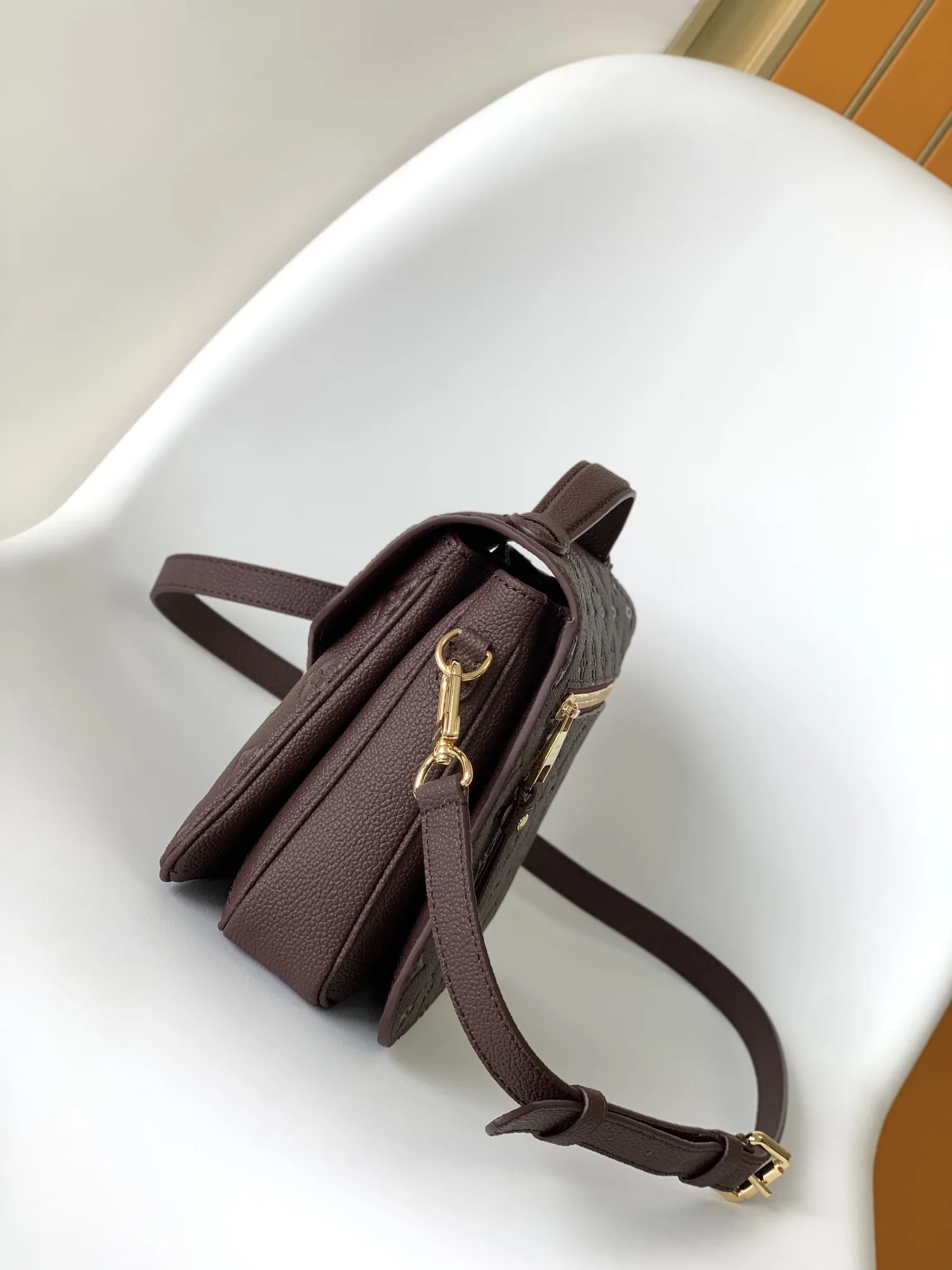 Louis Vuitton Black Pochette Grained Leather Shoulder Bag product photo from LabelPicks