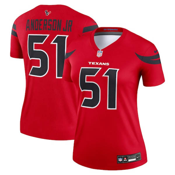 Will Anderson Jr. Houston Texans Nike Women's Alternate Legend Player Performance Top -  Red/Navy