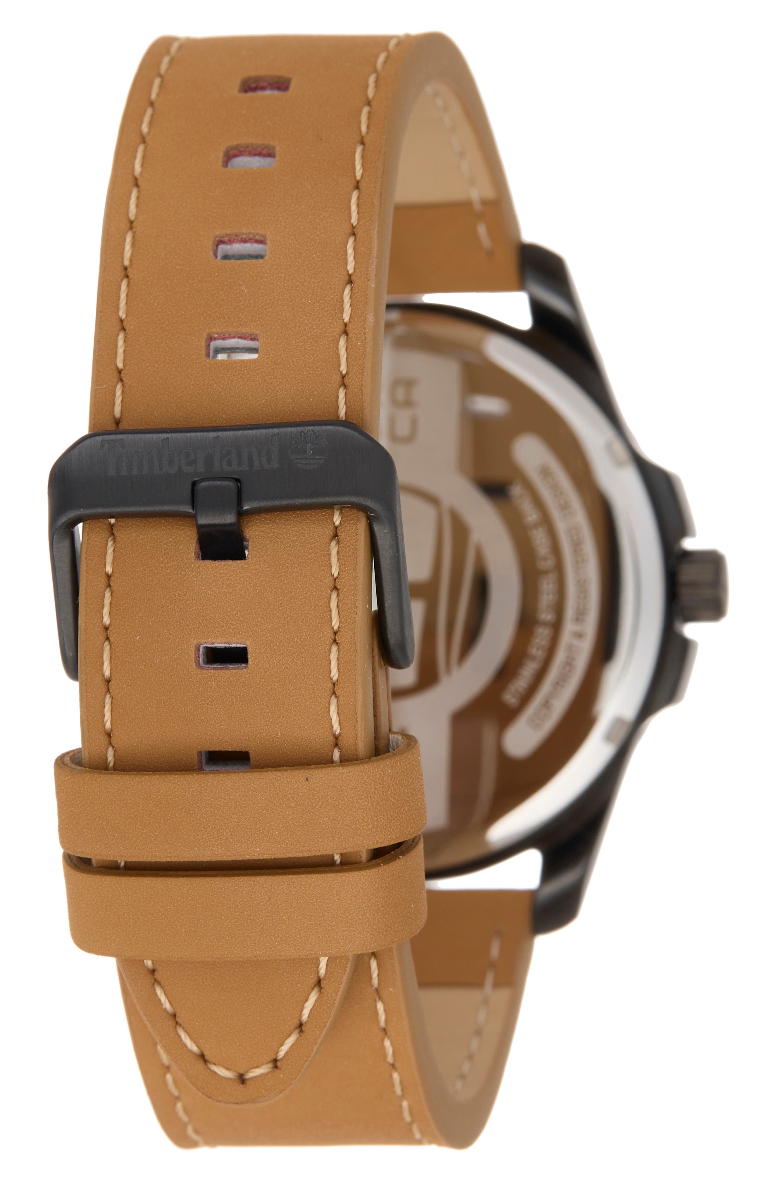 Timberland Classic Quartz Leather Strap Watch, 44mm