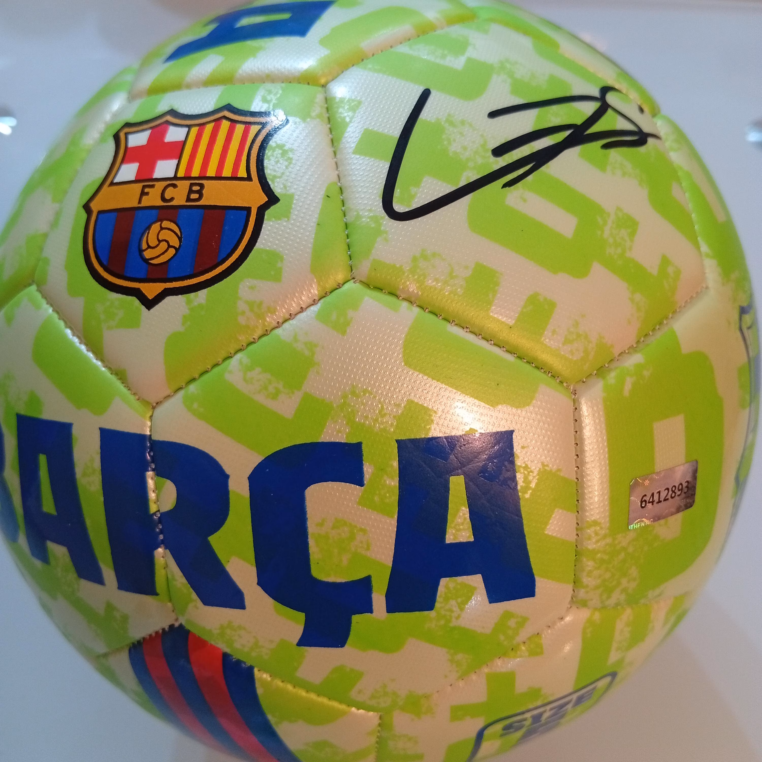 Lamine Yamal Signed Autographed Barcelona FC Ball Official With COA