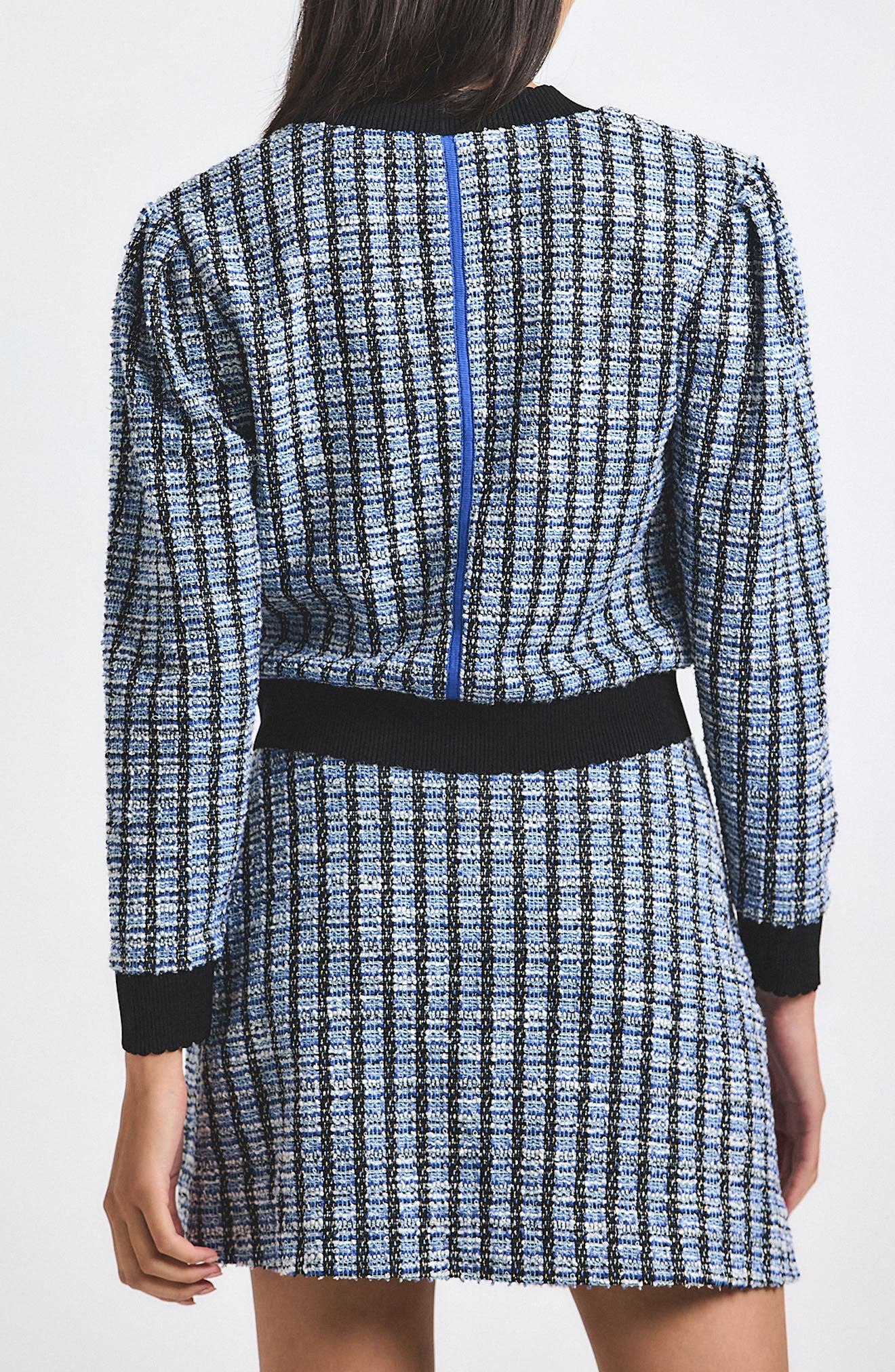 Derek Lam 10 Crosby Alira Stretch Tweed Aline Miniskirt