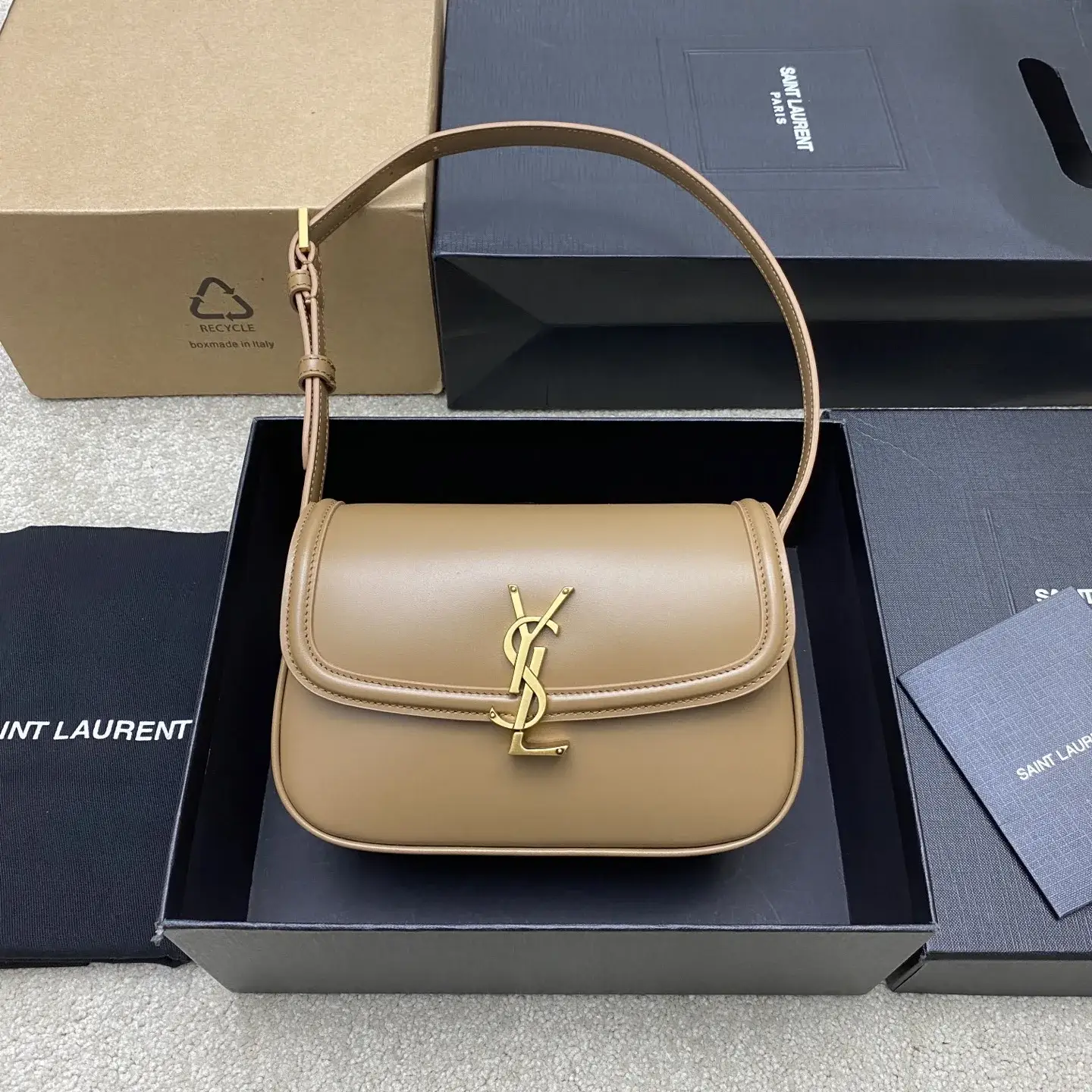 Saint Laurent Solferino Black Calfskin Shoulder Bag product photo from LabelPicks