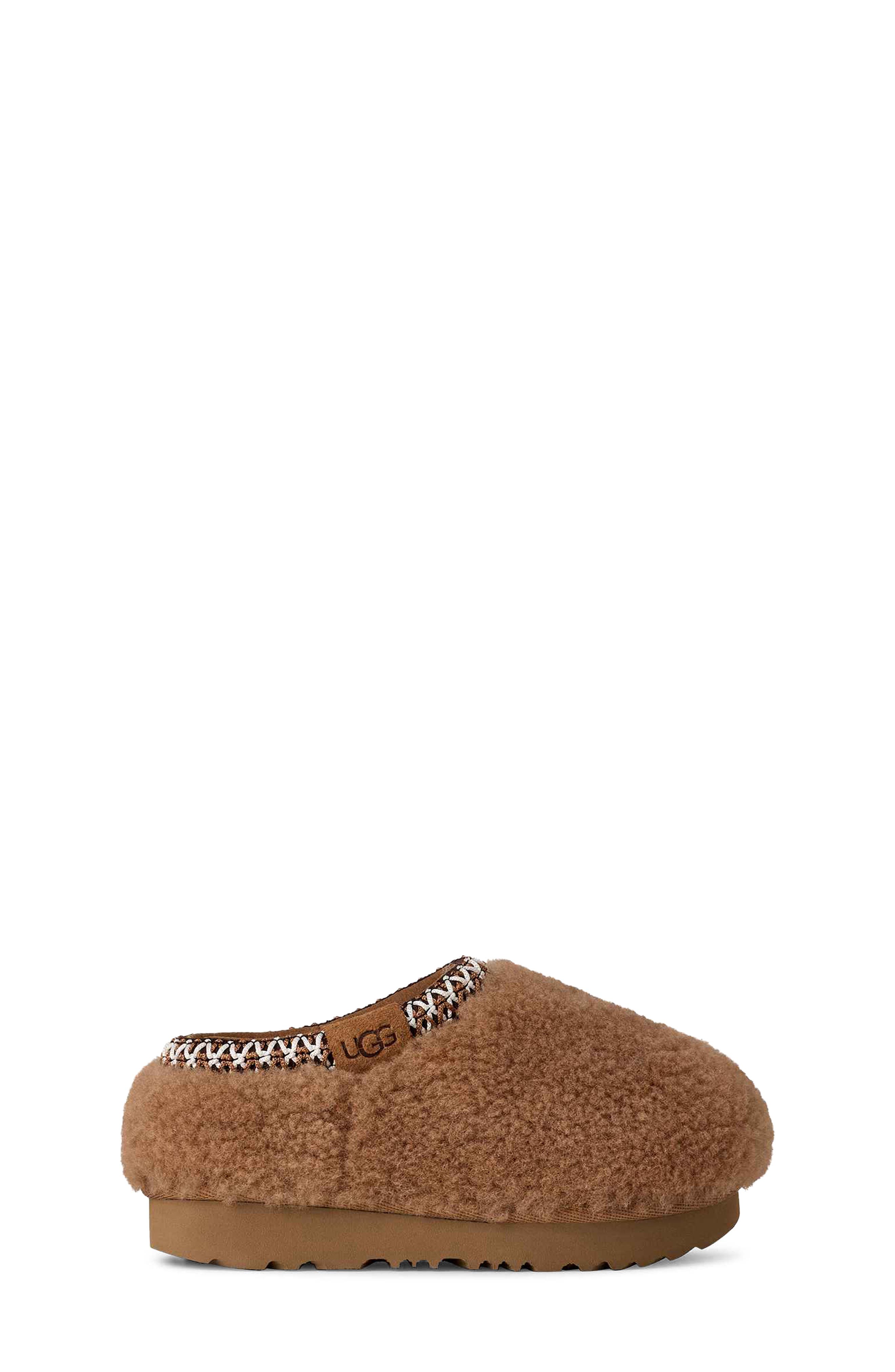 UGG® Kids' Tasman Maxi Curly Genuine Shearling Slipper