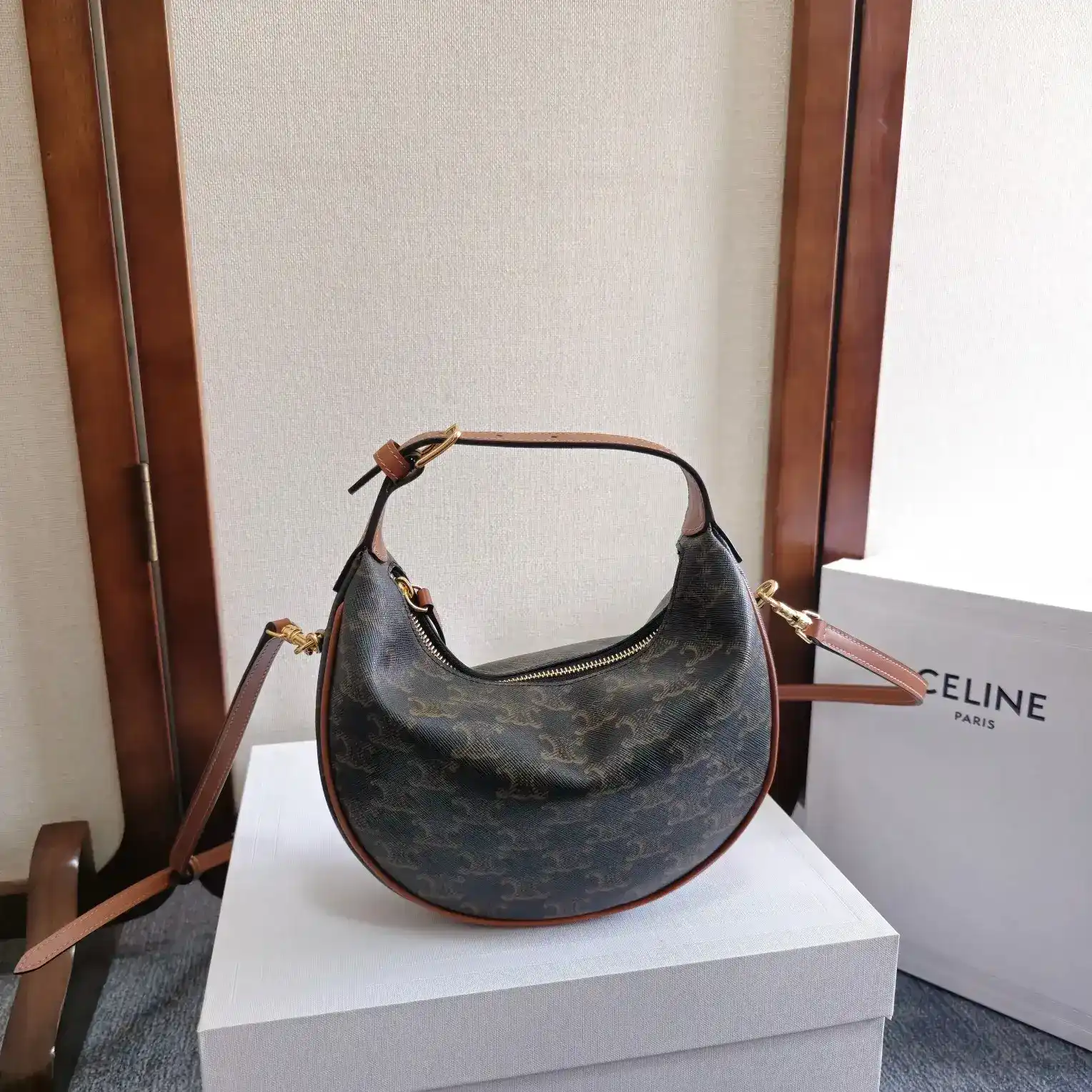 Celine Triomphe Canvas Hobo Bag product photo from LabelPicks