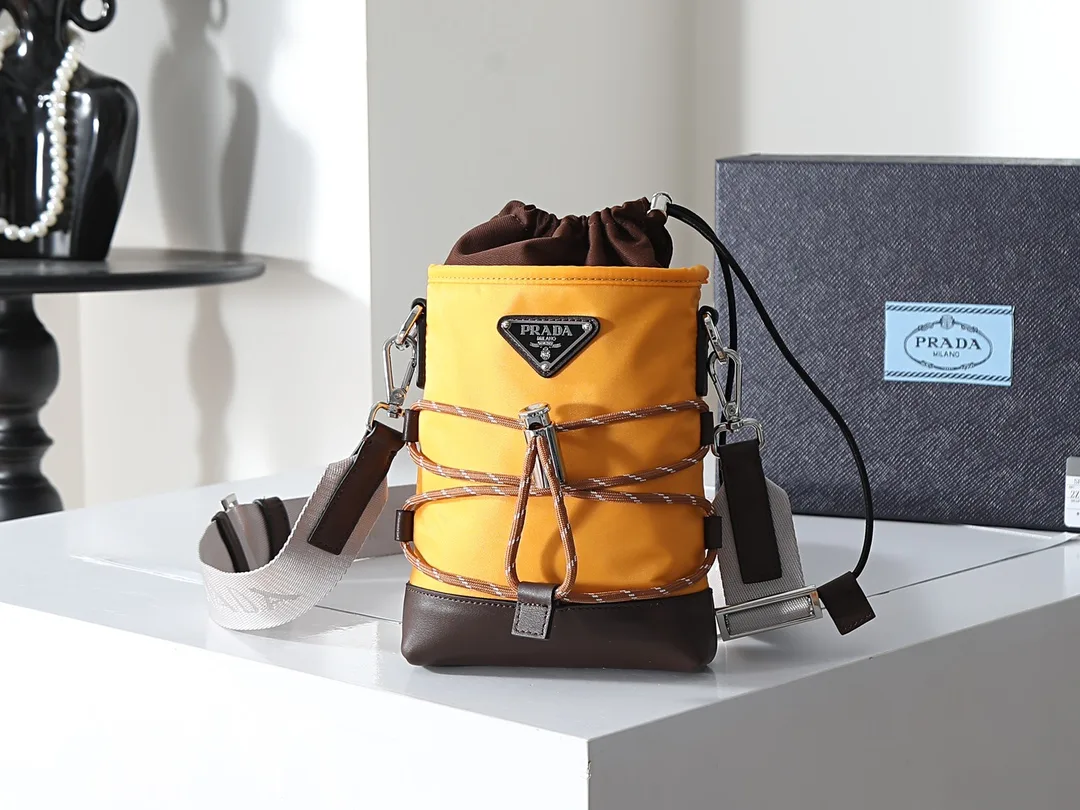 Prada Woven Leather Bucket Bag product photo from LabelPicks