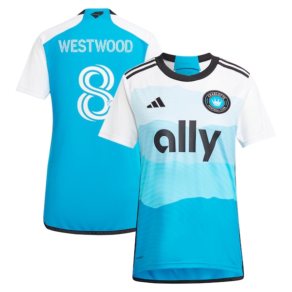 Ashley Westwood Charlotte FC adidas Women's 2024 The Carolina Kit: Explore Replica Player Jersey - Blue
