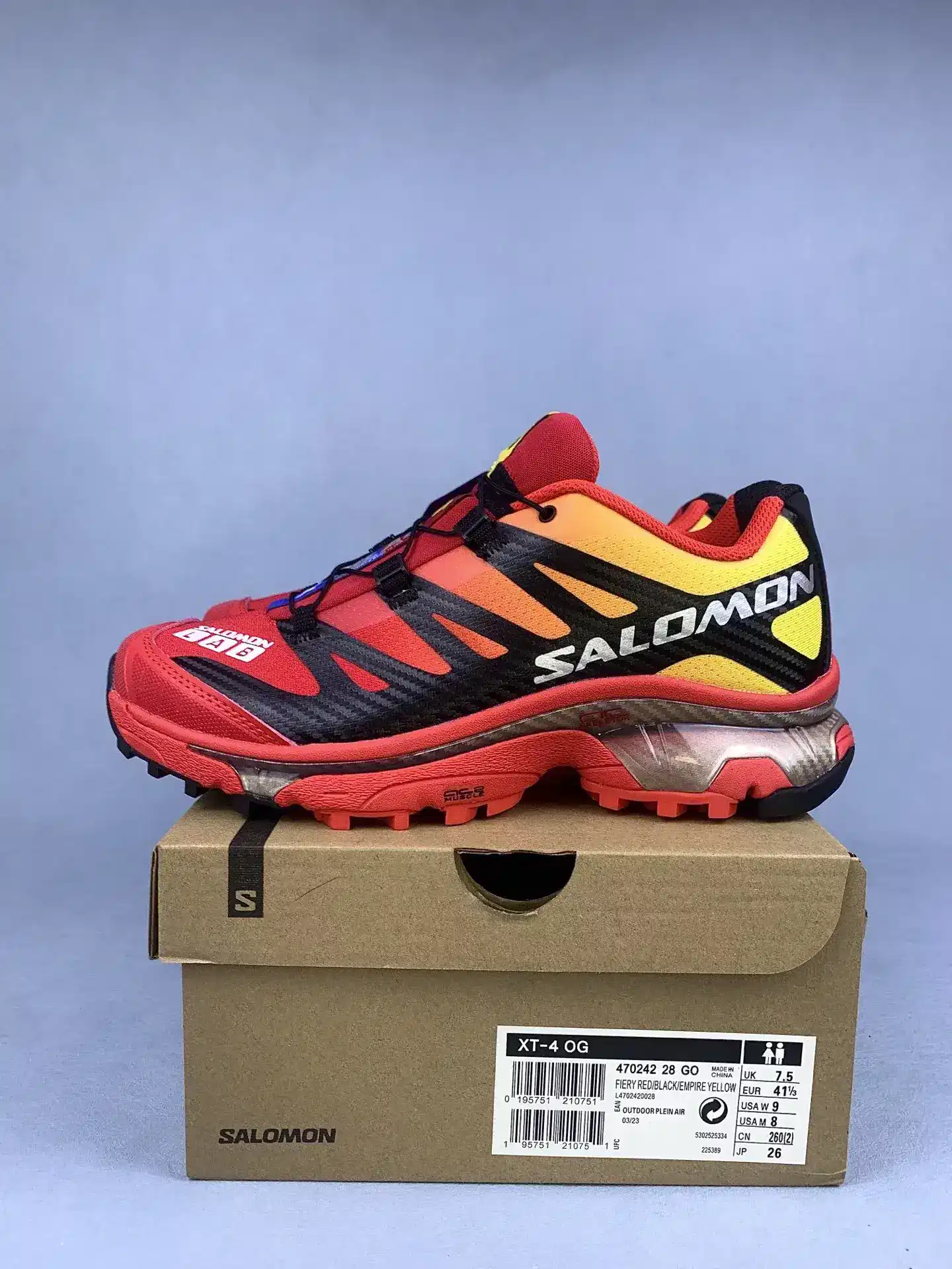 Salomon XT-4 OG “Fiery Red” Shoes product photo from LabelPicks