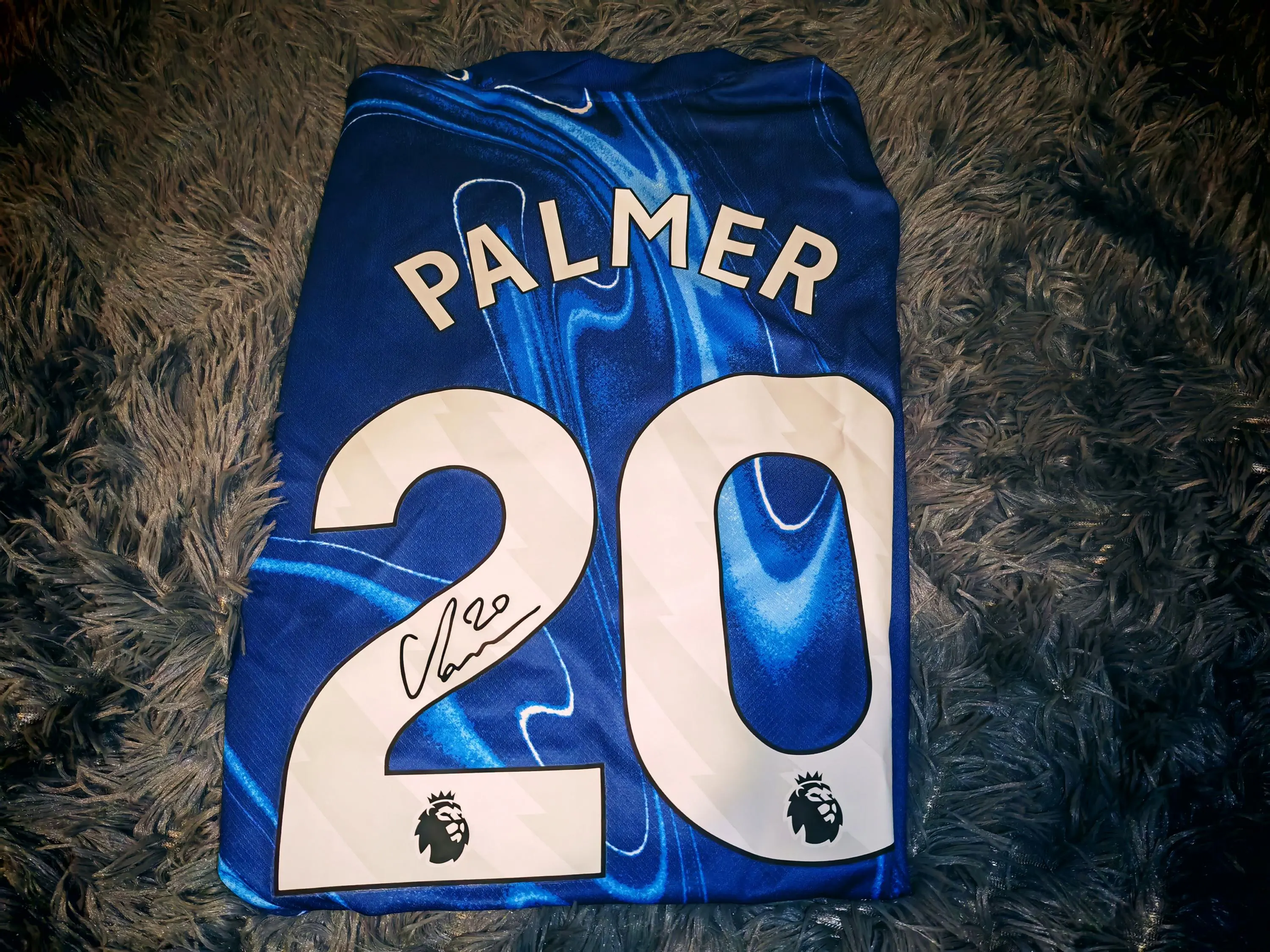 Cole Palmer SIGNED Chelsea 24/25 Home Jersey/Shirt - COA - 2024