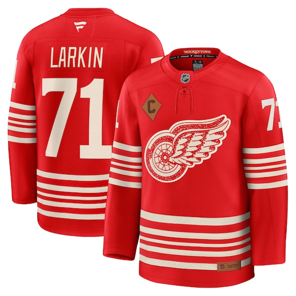 Dylan Larkin Detroit Red Wings  Centennial Premium Player Jersey - Red