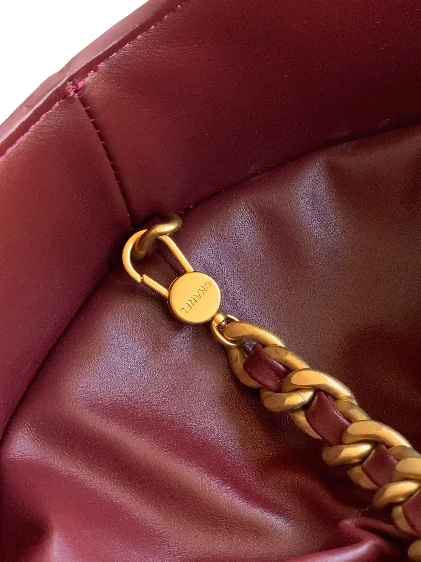 Chanel Burgundy Quilted Leather Tote Bag product photo from LabelPicks