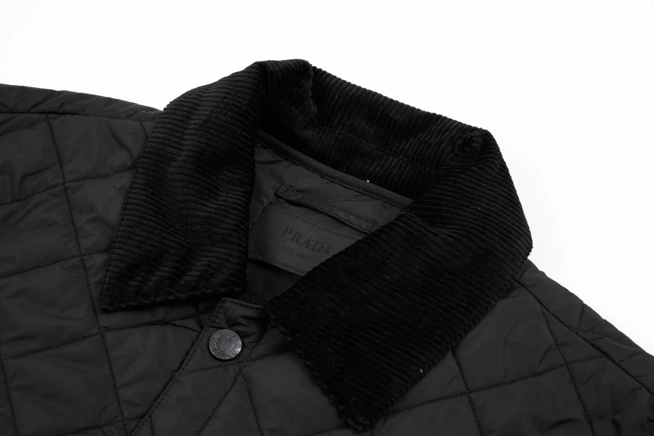 Prada Black Diamond Quilted Padded Jacket product photo from LabelPicks