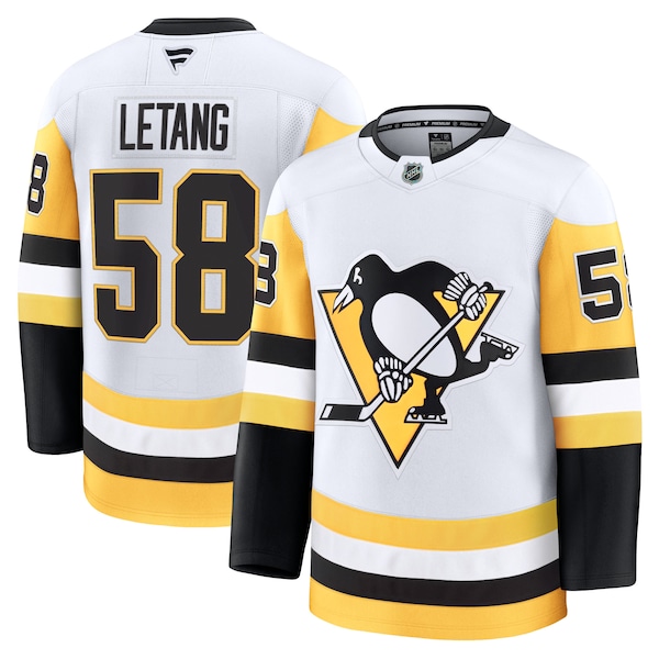 Kris Letang Pittsburgh Penguins   Premium Jersey - White/Black