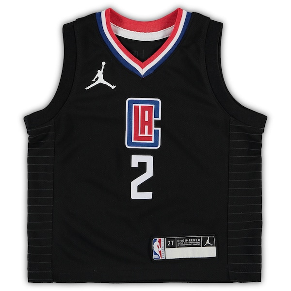 Kawhi Leonard LA Clippers Jordan Brand Toddler 2020/21 Jersey - Black - Statement Edition