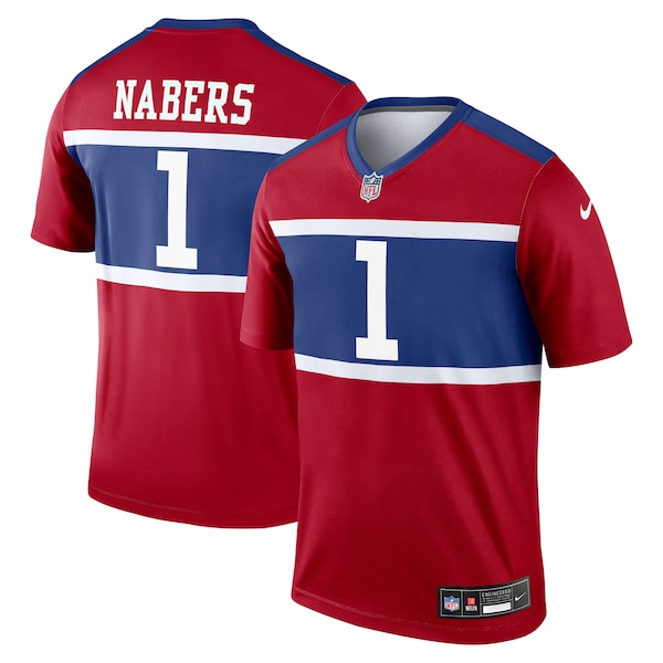 Malik Nabers New York Giants Nike Alternate Legend Player Performance Top - Red
