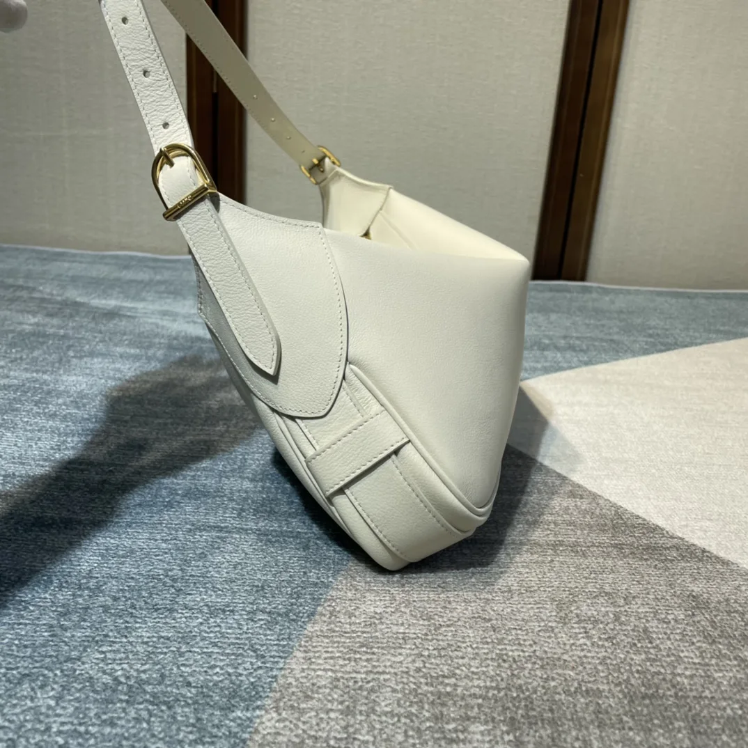 Celine White Triomphe Canvas Shoulder Bag product photo from LabelPicks