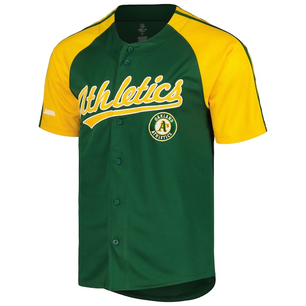Oakland Athletics Stitches Team Raglan Jersey - Green
