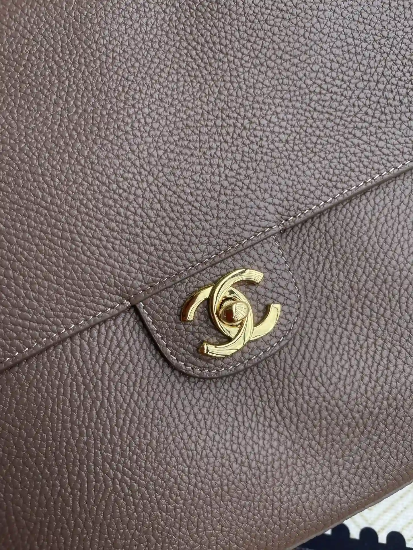 Chanel Grained Leather Classic Flap Top Handle Bag product photo from LabelPicks