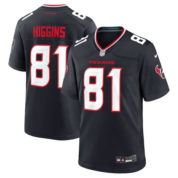 Jayden Higgins Houston Texans Nike Game Jersey - Navy
