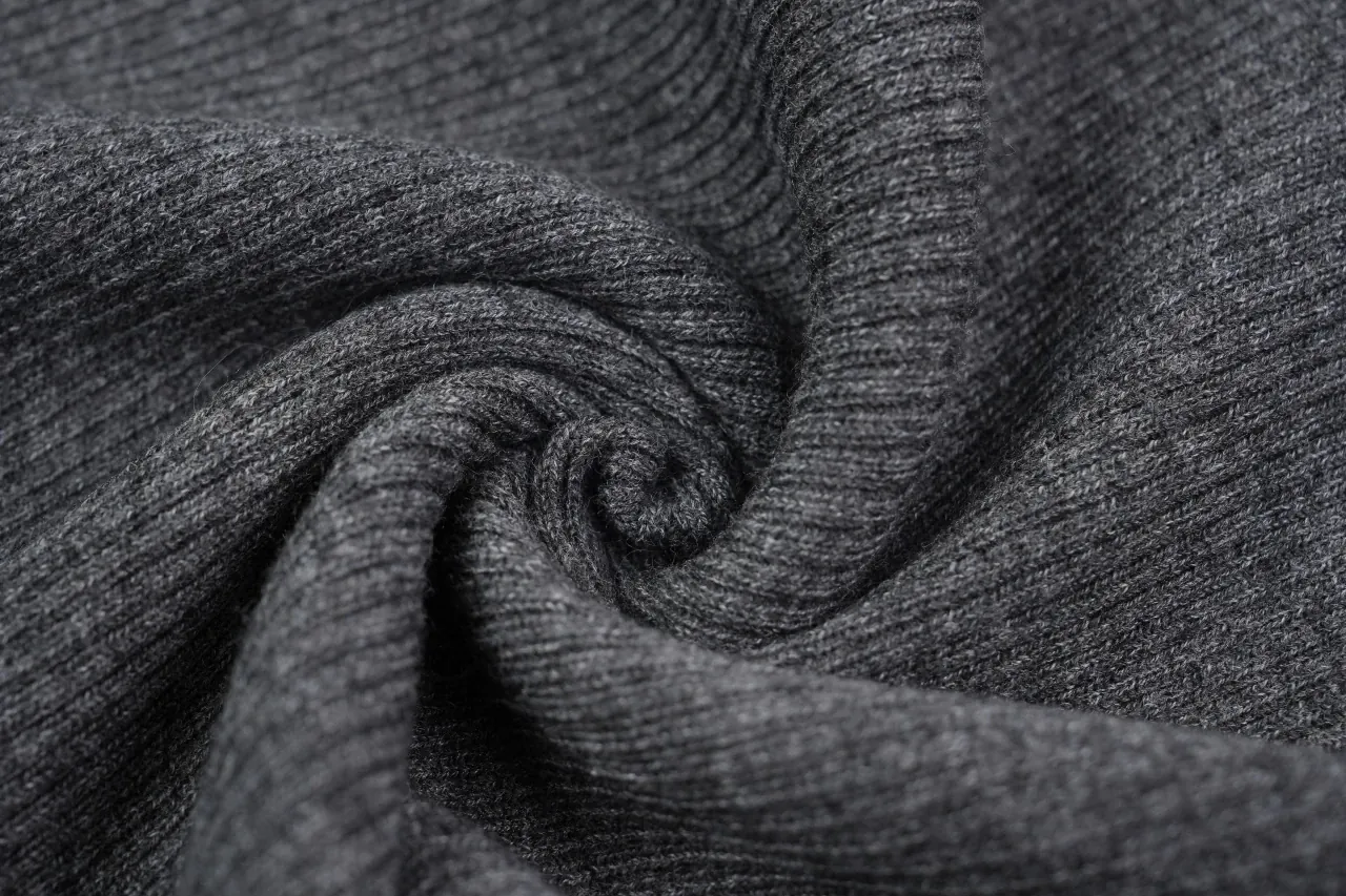 Prada Charcoal Recycled Silk Logo Jacquard Slim Knit Sweater product photo from LabelPicks