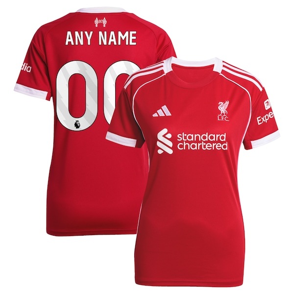 Liverpool adidas Women's 2025/26 Home Custom Replica Jersey - Red