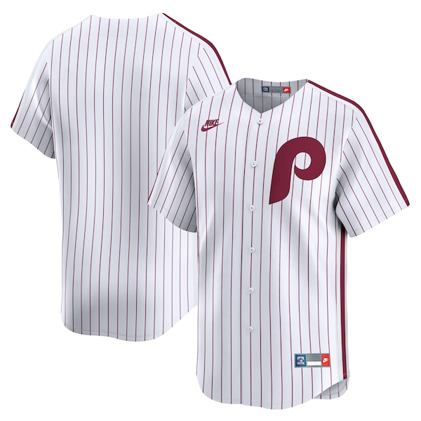 Philadelphia Phillies Nike Throwback Cooperstown Custom Collection Limited Jersey - White