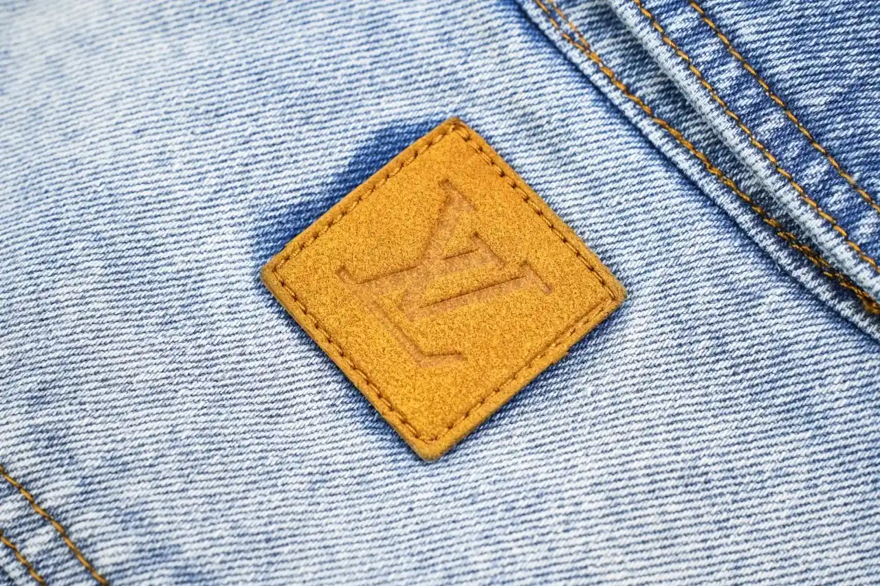 Louis Vuitton Light Blue Monogram Letter Stitch Zip Denim Jacket product photo from LabelPicks