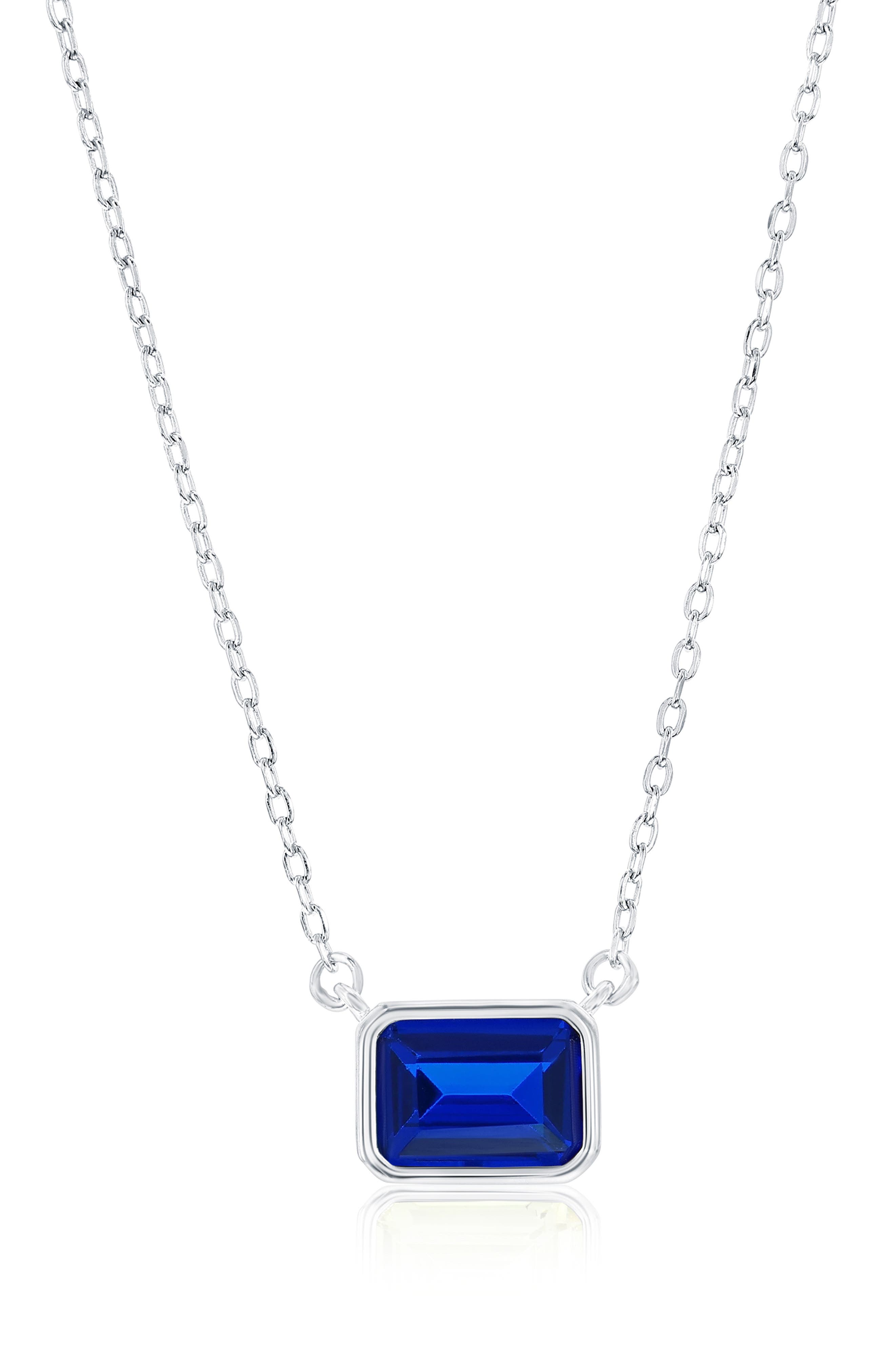 SIMONA Birthstone Cubic Zirconia Pendant Necklace