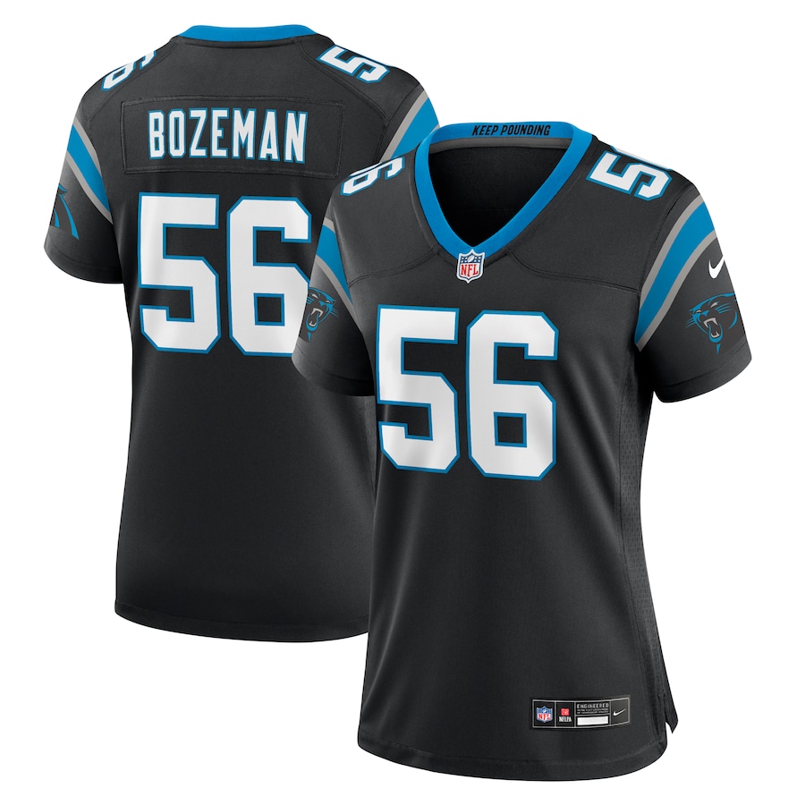 Bradley Bozeman Carolina Panthers Nike Women's Team Game Jersey - Black