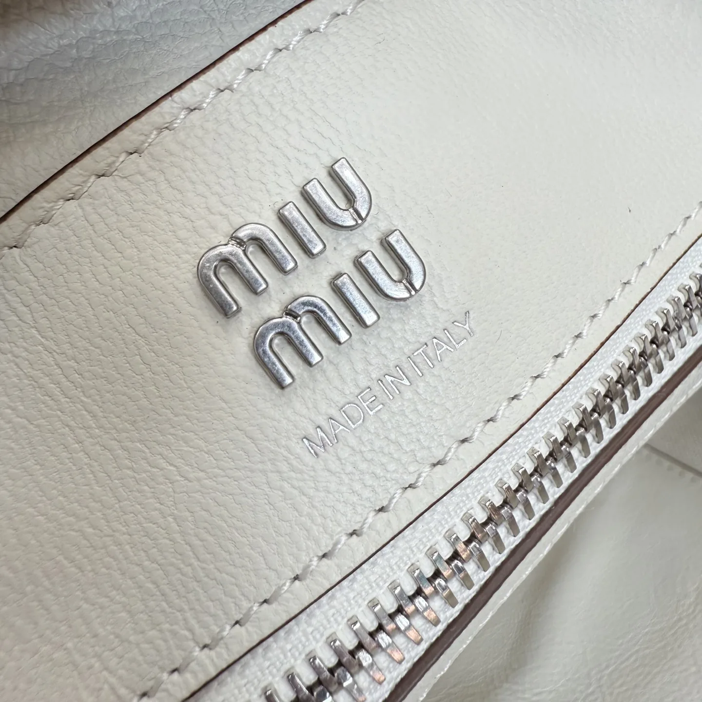 Miu Miu White Vivant Lambskin Top Handle Bag product photo from LabelPicks