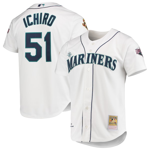 Ichiro Suzuki Seattle Mariners 2001 MLB All-Star Game Cooperstown Collection Authentic Jersey - White