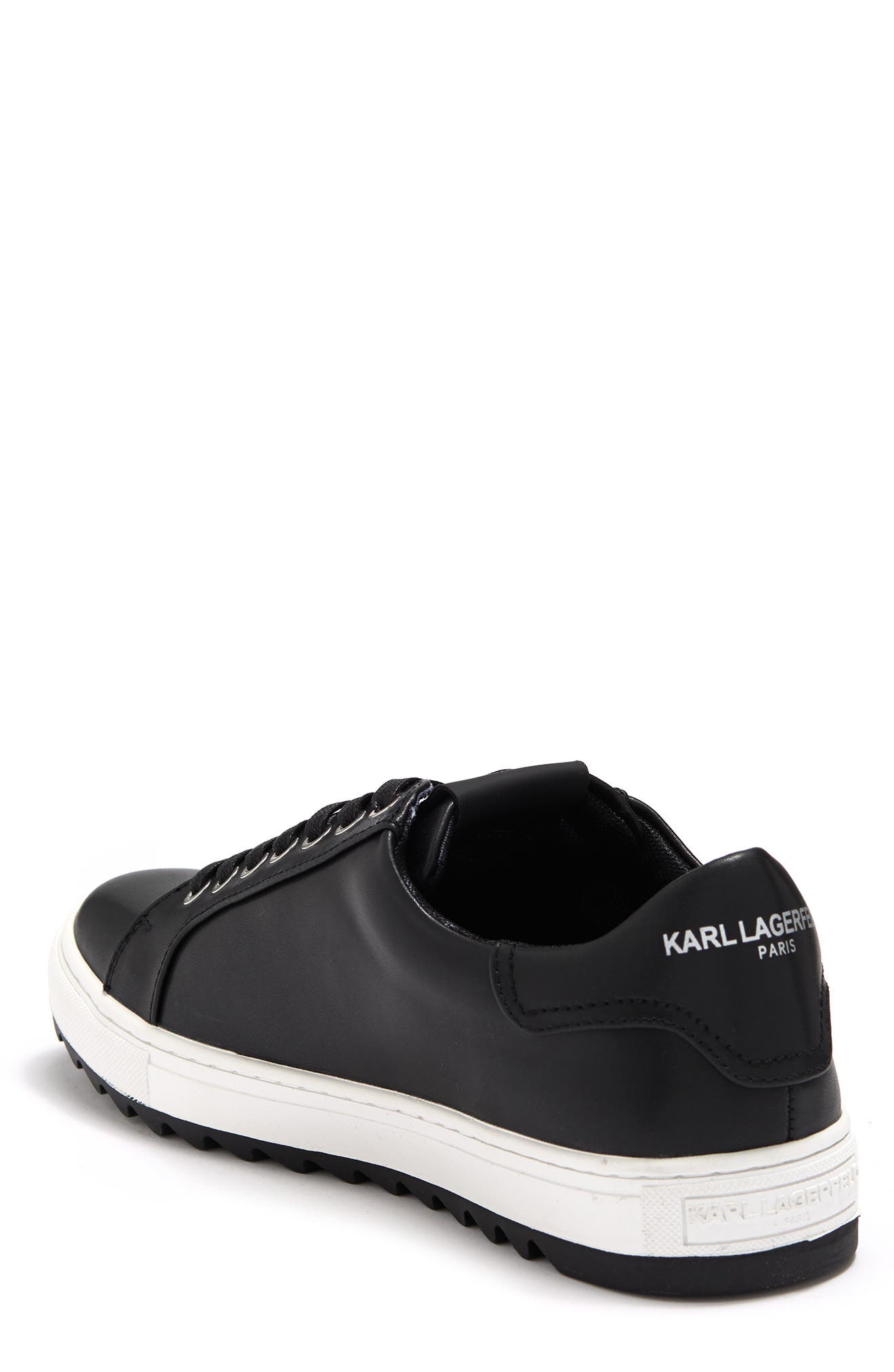 KARL LAGERFELD PARIS Leather Low Top Sneaker