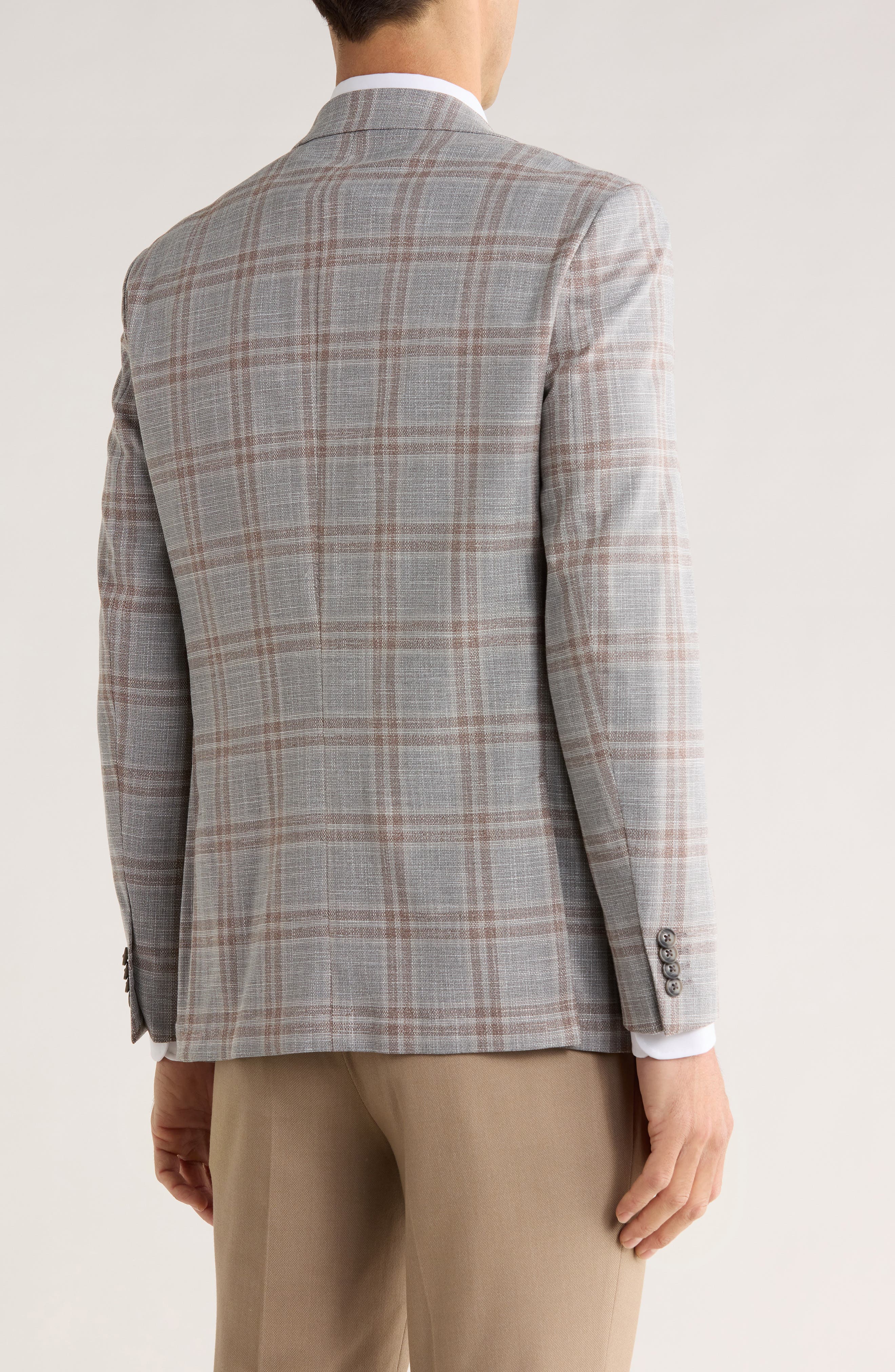 Original Penguin Plaid Notch Lapel Blazer
