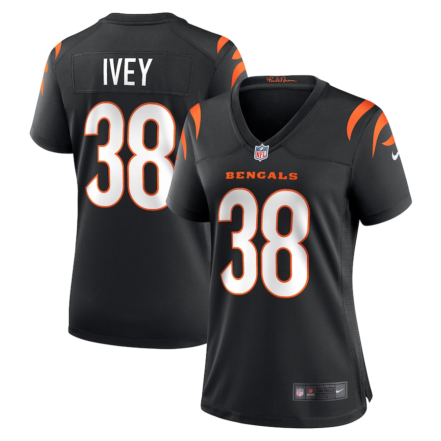 DJ Ivey Cincinnati Bengals Nike Women's Team Game Jersey -  Black