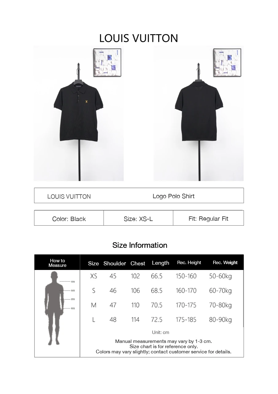 Louis Vuitton Black Leather Patch Knit Polo Shirt product photo from LabelPicks
