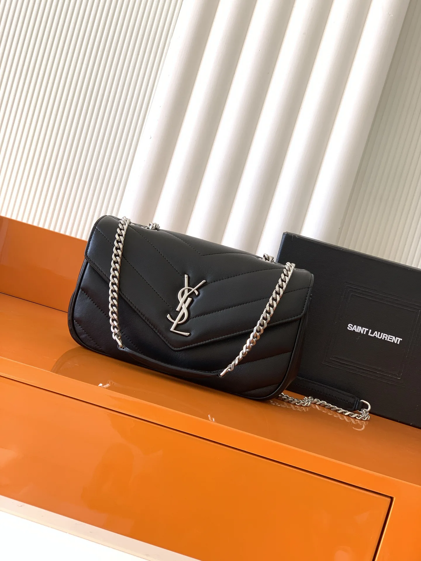 Saint Laurent Loulou Black Lambskin Shoulder Bag product photo from LabelPicks