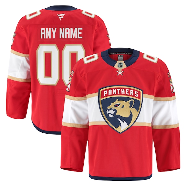 Florida Panthers  Home Authentic Pro Custom Jersey - Red