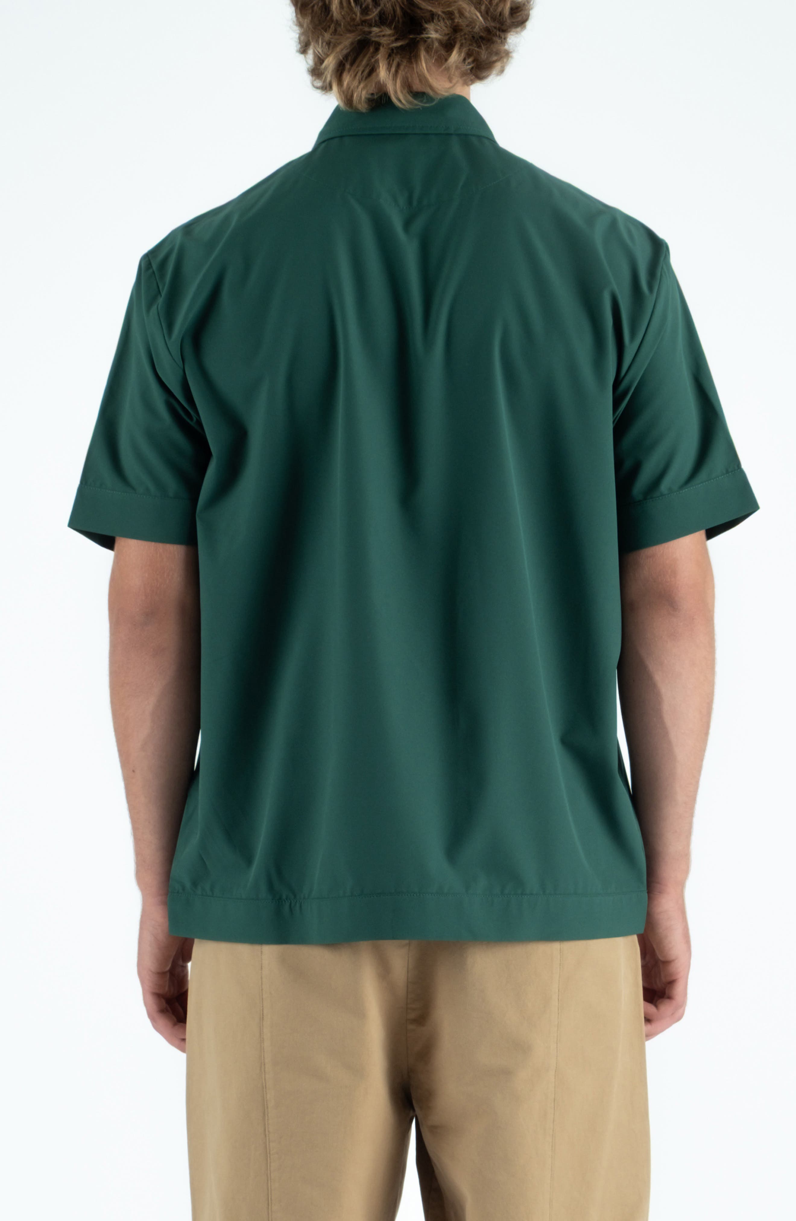 STUDENTS Educate Graphic Short Sleeve Button-Up Shirt