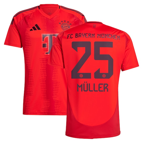 Thomas Müller Bayern Munich adidas 2024/25 Home Replica Player Jersey - Red