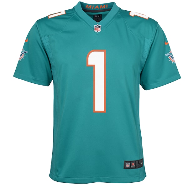 Tua Tagovailoa Miami Dolphins Nike Youth Game Jersey - Aqua