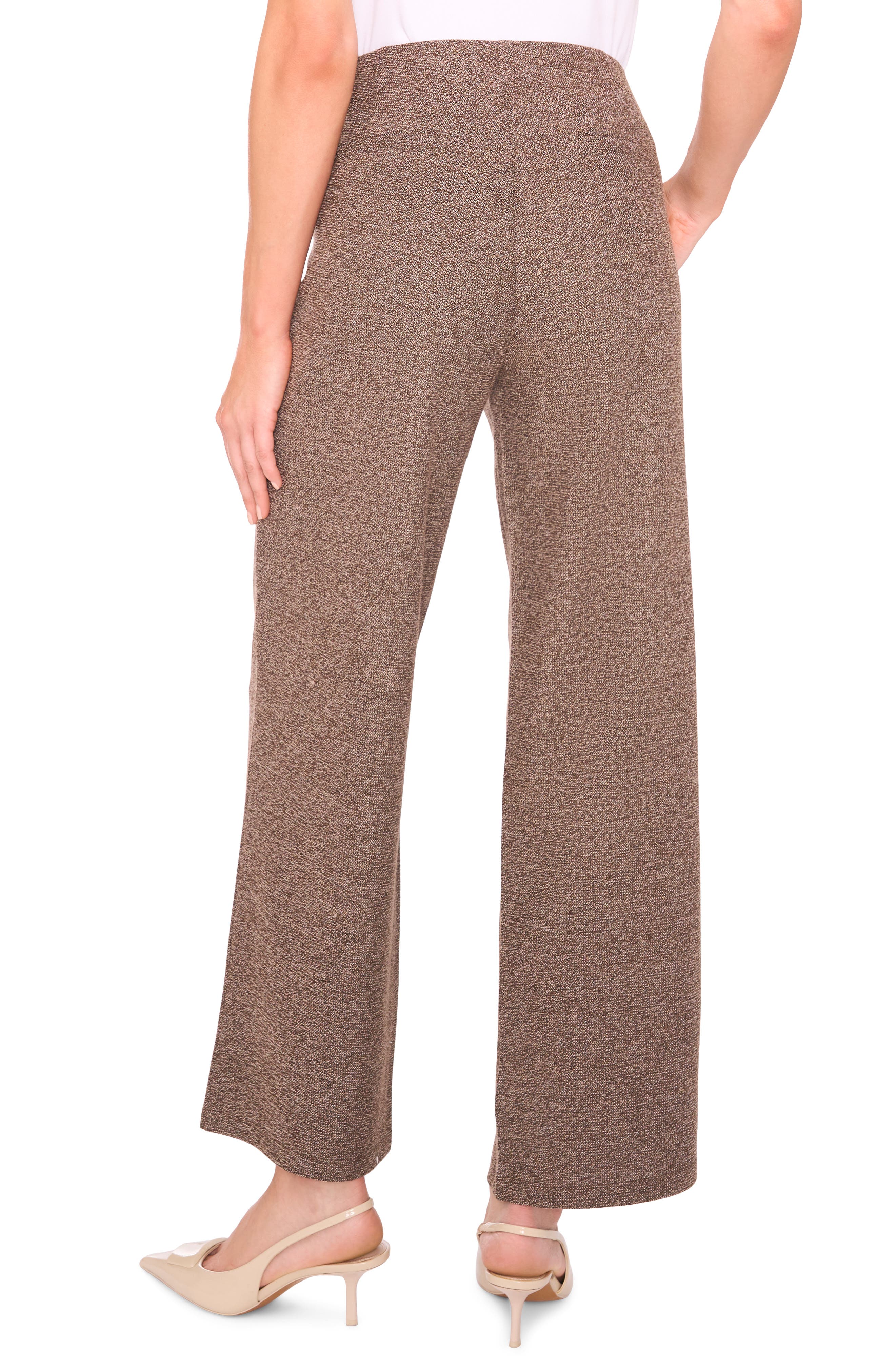 Halogen® High Waist Flare Leg Sweater Pants