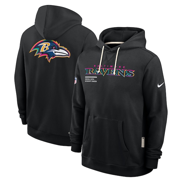 Baltimore Ravens Nike 2025 NFL Crucial Catch Sideline Standard Issue Dri-FIT Hoodie - Black